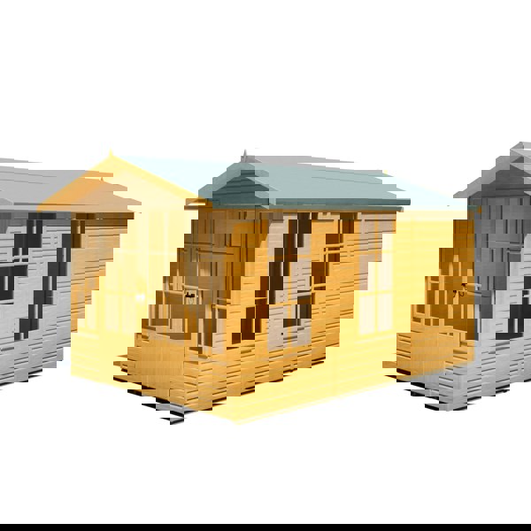 Shire Delmora 8x12 Summerhouse Interlock Cladding - Best Shed