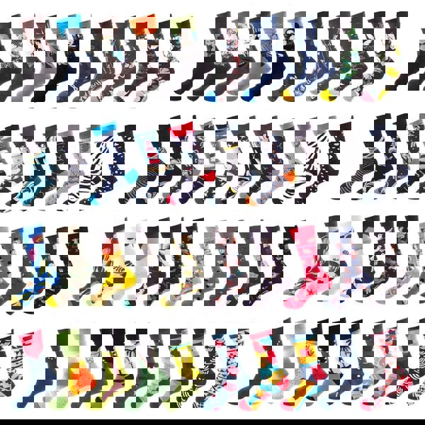 Anysox Anyfootwear 5 Pairs One Size 5-11 Mixed Color Socks Cotton Fashion Mushrooms Woman Skateboard Oil Paitiing