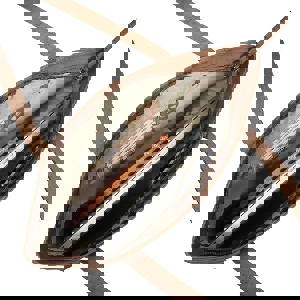 Assots London 'EVELYN' Tan Walnut Real Distressed Leather Designer Tote Work Bag