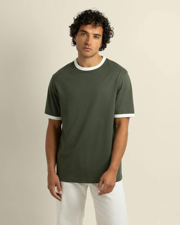 Larsson & Co Erikson - Contrast Trim T-Shirt