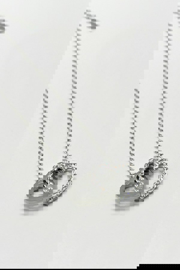 SVNX Double Heart Link Necklace with Gift Box