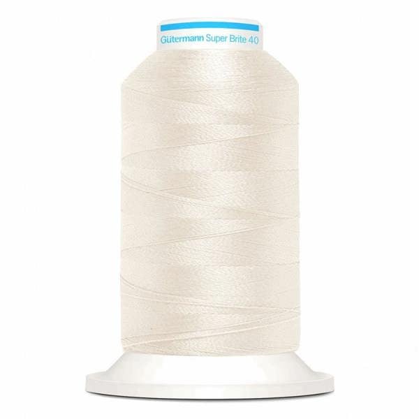 Gutermann Super Brite Polyester 40 Embroidery Thread 1000m Polyester Thread Suitable For Embroidery