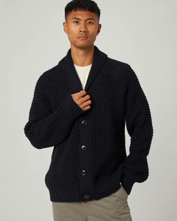 Peregrine  Waffle Shawl Cardigan
