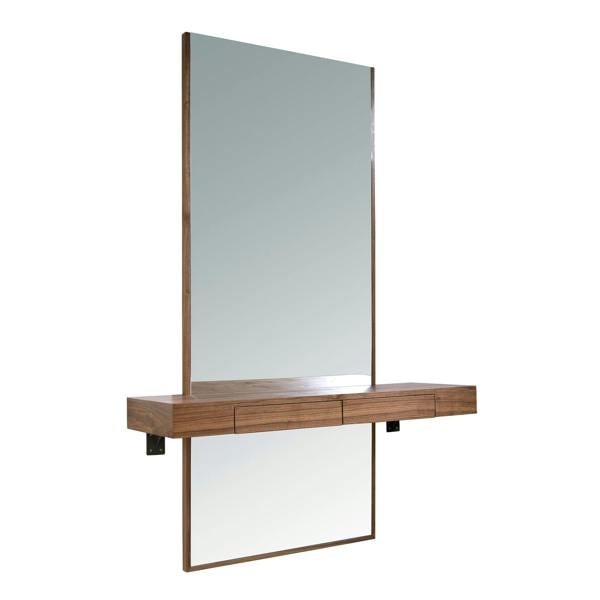 Angel Cerdá Rectangular walnut wall mirror 3235