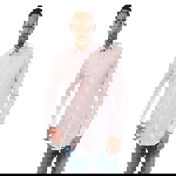 Boss Mens H-Hank-S-Kent Slim Shirt - Pink