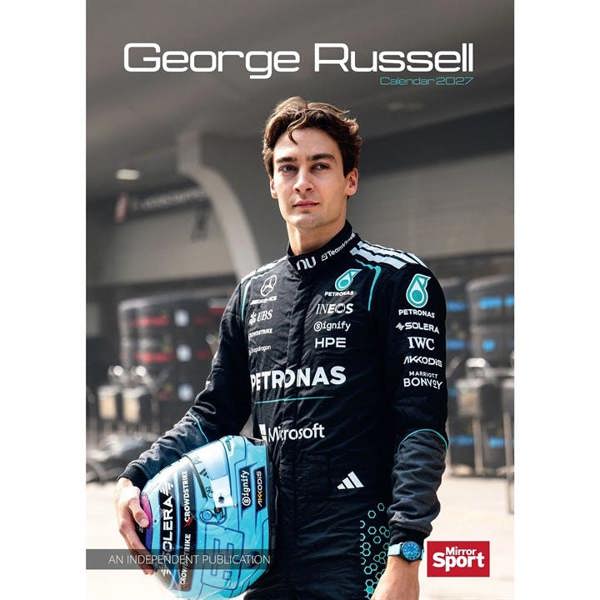 George Russell A3 Calendar 2027, Wall Calendars, Month To View, Sports, Gift