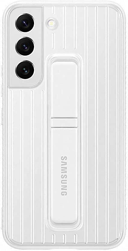 Samsung Galaxy S22 Protective Standing Cover White/Green - EF-RS901CWEGEW
