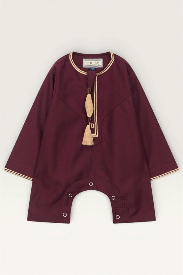 Infinity Leather Baby Boys Ramadan Moroccan Thobe Robe Emirati Eid Jubba- B-TT003