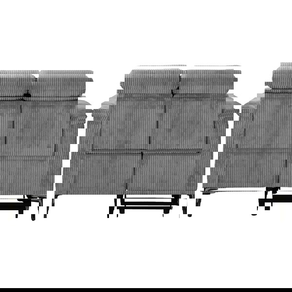 Dorel Home Lund 2‑Seater Electric Recliner Sofa (Grey Corduroy)