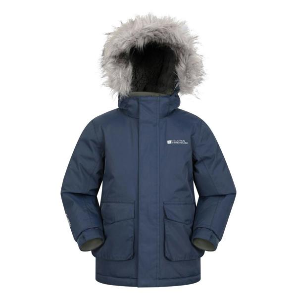 Mountain Warehouse Childrens/Kids Ranger Logo Water Resistant Jacket - Blue - 