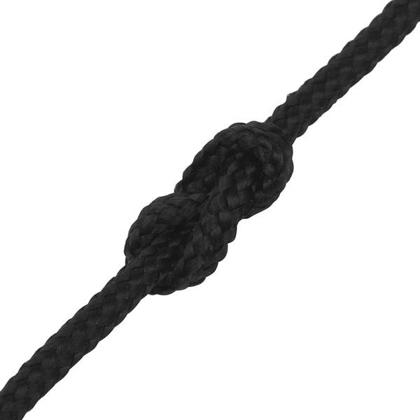 Berkfield Boat Rope Full Black 2 mm 500 m Polypropylene
