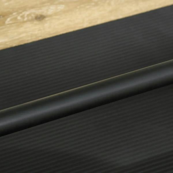 Black anti-slip rubber mat surface for home gym floor protection