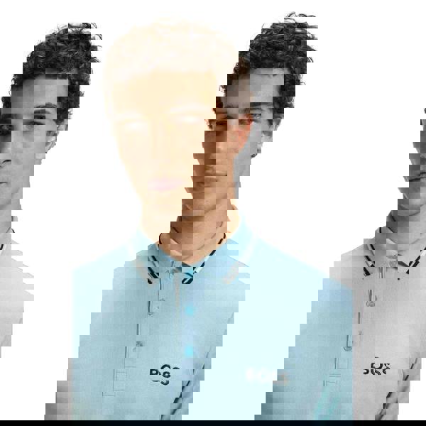 Boss Mens Paddy Pro Pique Regular Polo Shirt - Blue - 