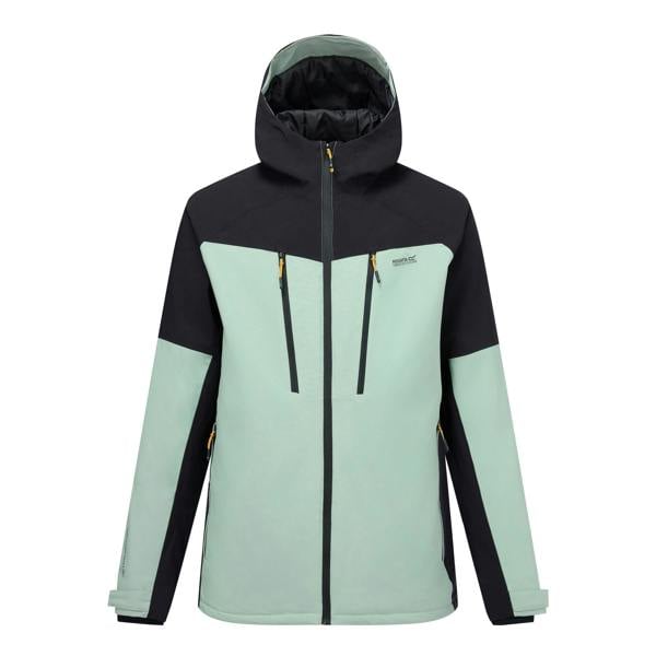 Regatta Mens Highton Two Tone Waterproof Stretch Insulated Jacket - Glacier Green/Black - 