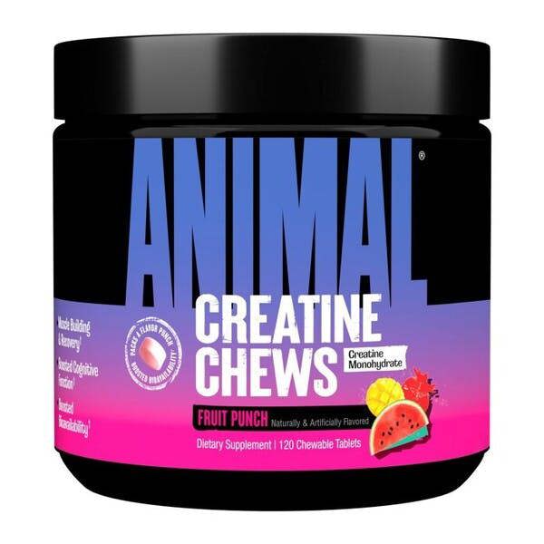 Animal Animal Creatine Chews, Fruit Punch - 120 chewable tablets