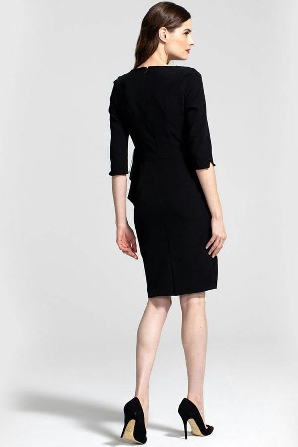 HotSquash Contrast Side Frill Dress