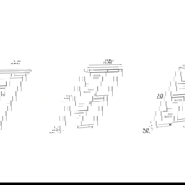 Furniture To Go Bohol 1 Door 4 Drawer Chest in Riviera Oak/White