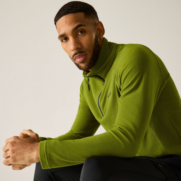 Regatta Great Outdoors Mens Montes Funnel Neck Fleece Jumper - Golden Cypress