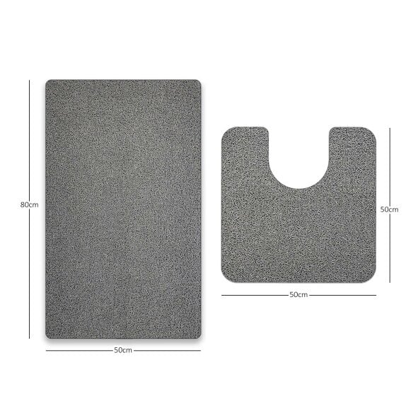 Nicoman Bath Mat and Pedestal Set