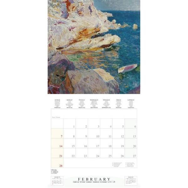 Joaquin Sorolla Calendar 2027, Wall Calendars, Month To View, Art, Gift