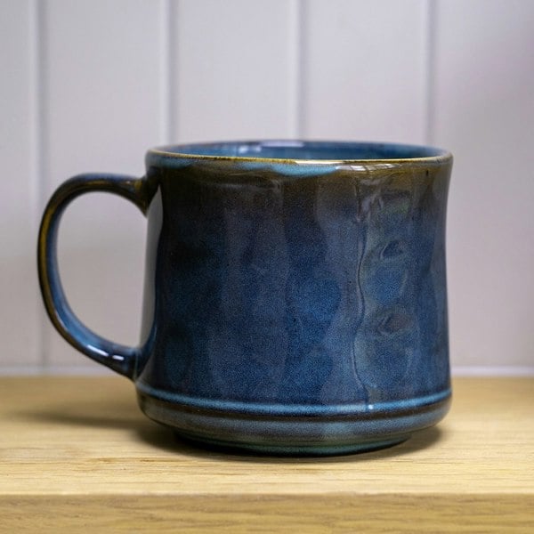 Scandi Home Set of 2 600ml Terra Fusion Blue Reactive Glaze Ceramic Mugs