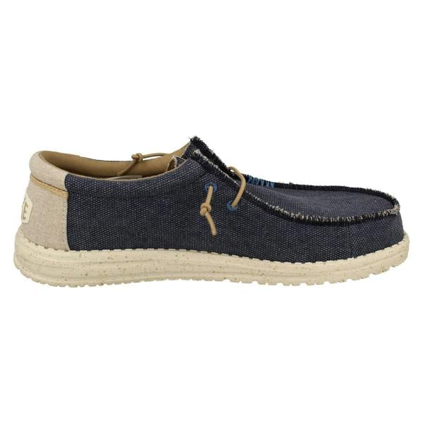 HEYDUDE Mens Hey Dude Slip On Deck Shoes Wally Coastline Jute