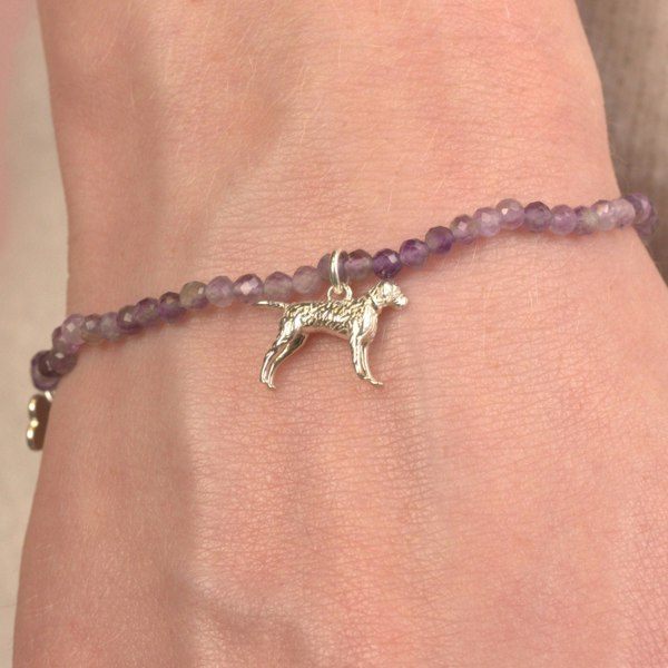 Vizsla Crystal Bracelet - Personalised - MYLEE London