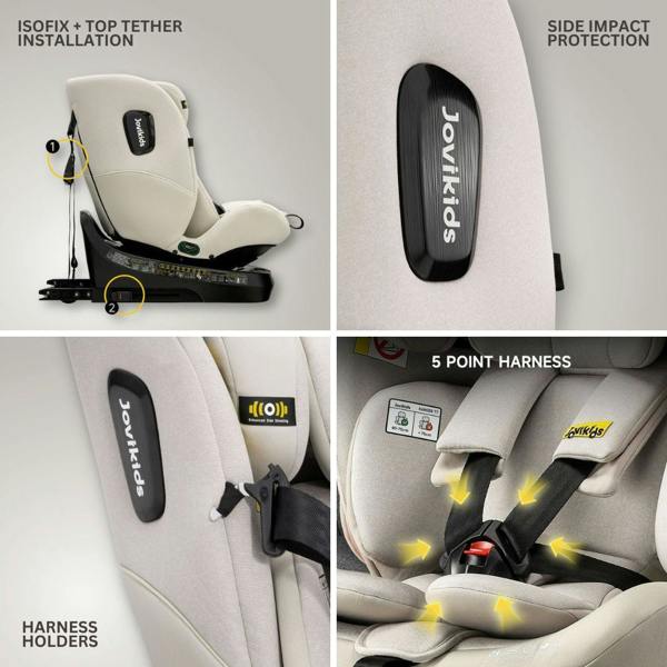 JoviKids Ranger TT Car Seat - Milkstone