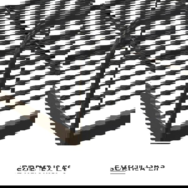 Dorel Home Millie Metal Bed Black - King Size