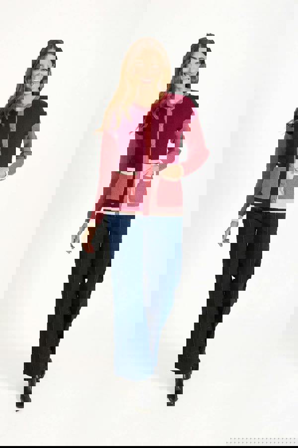 Colour Block Cardigan