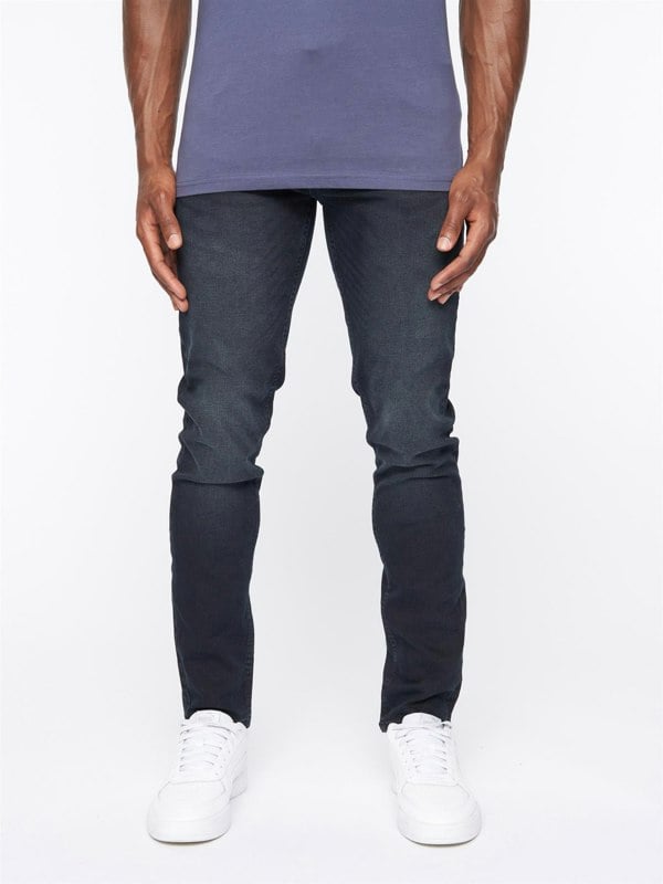 Crosshatch Barbeck Slim Fit Denim Jeans Blue Black