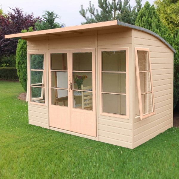 Shire Orchid 10x6G Summerhouse with curved roof - Best Shed