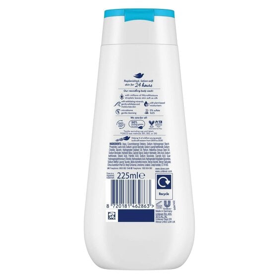 Dove Advanced Care Gentle Scrub Body Wash 24H Renewing Micromoisture 225ml