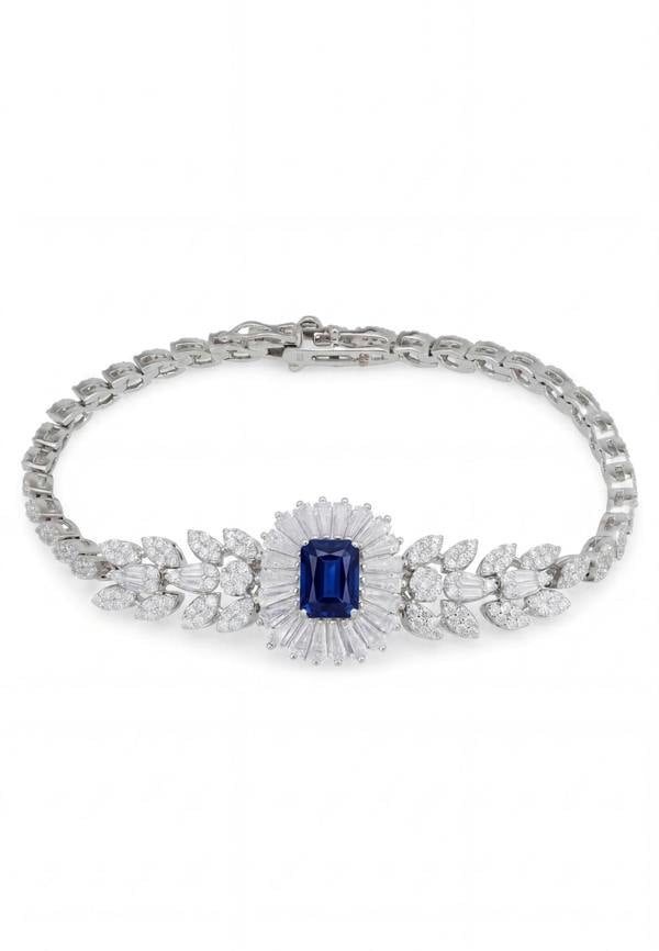 Latelita Countess Gemstone Bracelet Sapphire Silver