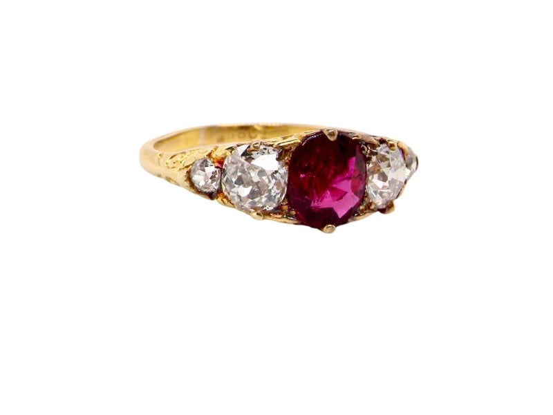 Vintage Tom A fine Victorian Ruby and Diamond ring