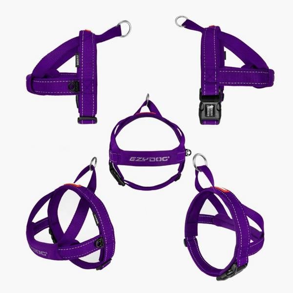 EzyDog Quick Fit Dog Harness in Purple