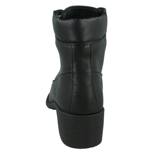 Spot On Ladies Spot On Lace Up Ankle Boot