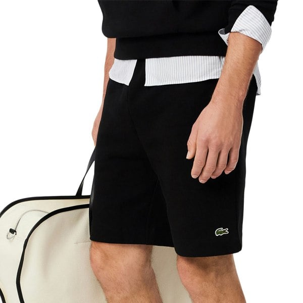 Lacoste Regular Fit Fleece Shorts Black