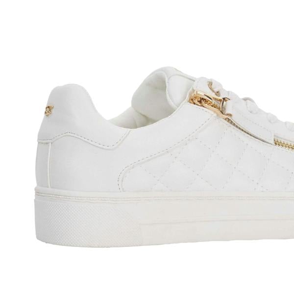 Dune London Womens/Ladies Eisel Quilted Flatform Trainers - White - 
