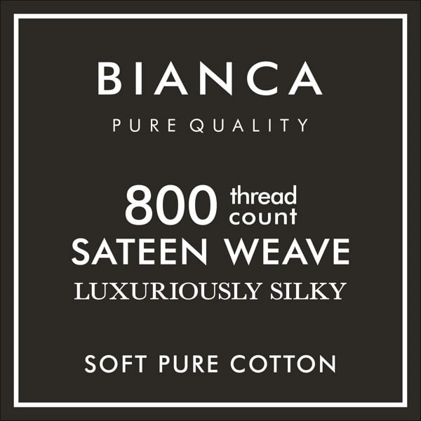 Bianca Luxury 800 Thread Count Cotton Sateen Fitted Sheet