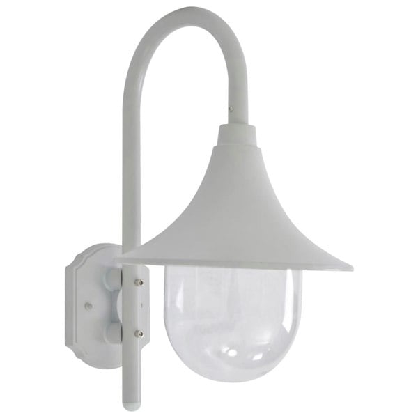 Berkfield Garden Wall Lamp E27 42 cm Aluminium White