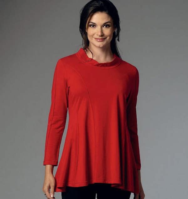 Butterick Sewing Pattern 6136, Tops, Tunics for Women, XSM-SML-MED - Easy