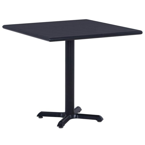 Berkfield Garden Table  Black 80x80x75 cm
