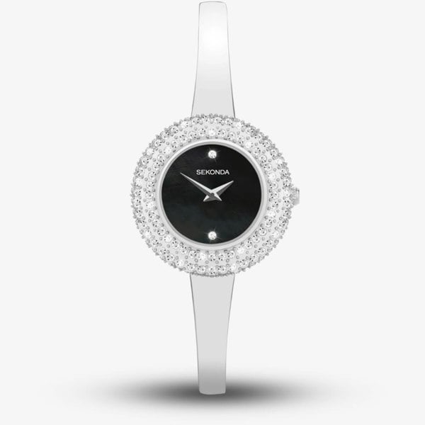 Sekonda Ladies Radiance Black Mother Of Pearl Dial Watch 40630