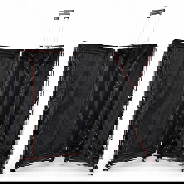 Infinity Luggage Robust Hard Shell Luggage 8 Wheel Suitcase Set