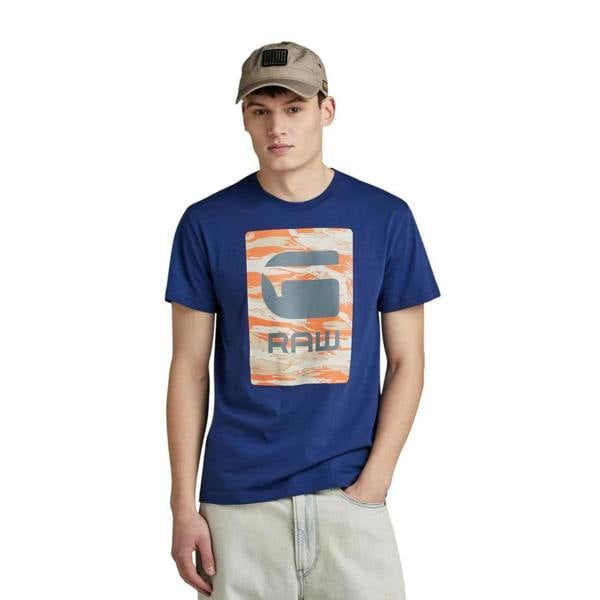 G-Star Mens Box Camo T-Shirt - Ballad Blue - 