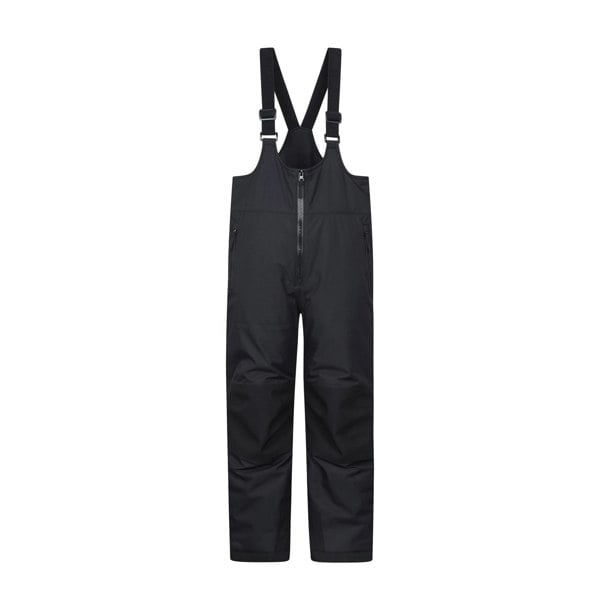Mountain Warehouse Kids Falcon Extreme Waterproof Bib Front Snow Ski Trousers - Black