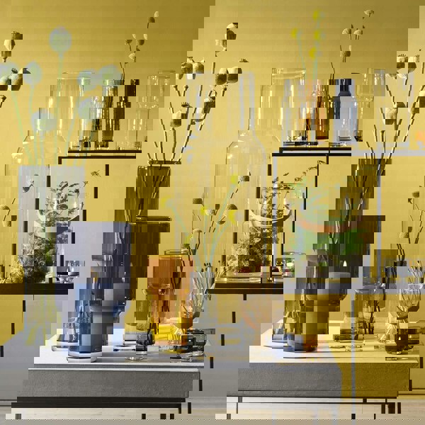 LSA Utility Vase H19cm Handmade Sapphire Blue Glass Design