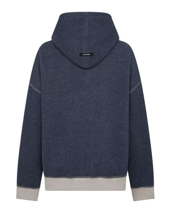 Frolickers Reversible Unisex Hoodie - Pebble / Charcoal