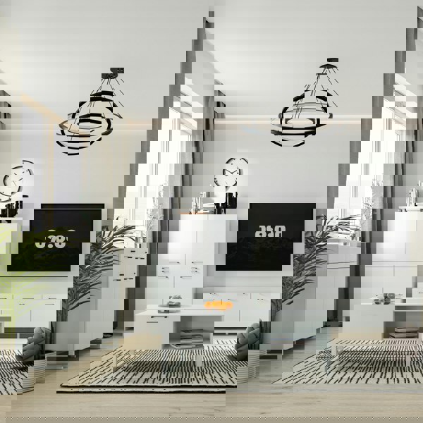 Furniture To Go Sali 4 Door Highboard in Light Grey